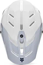 Fox Racing Capacete masculino V3 RS Motocross Dirt Bike, Fantasma Branco, Grande