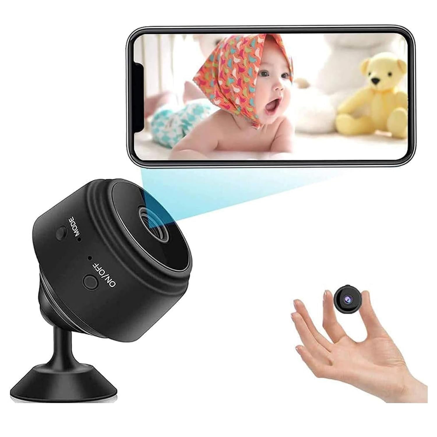 Mini Magnet Full1080p HD Home Security WiFi Spy Camera 360° Security Camera for Home Outdoor High HD Focus Spy Magnet Mini WiFi Magnetic Live Stream Night Vision IP Wireless Cam-picture-27