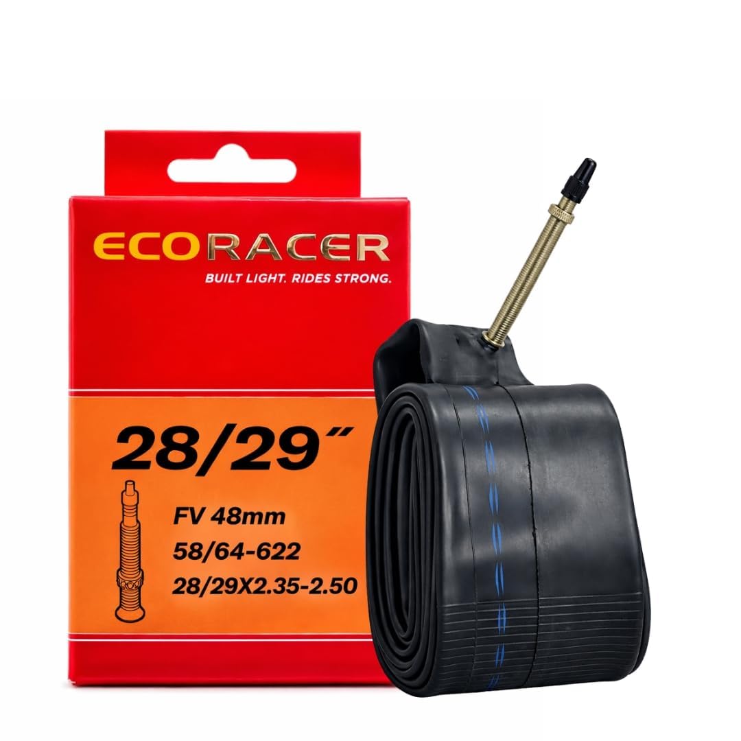 Ralson ECORACER Bicycle Tube 28/29 * 2.35-2.50 | Presta Valve 48mm | Premium Butyl Rubber Inner Tube for Bicycle (Pack of 1) (28/29 * 2.40)-image-38
