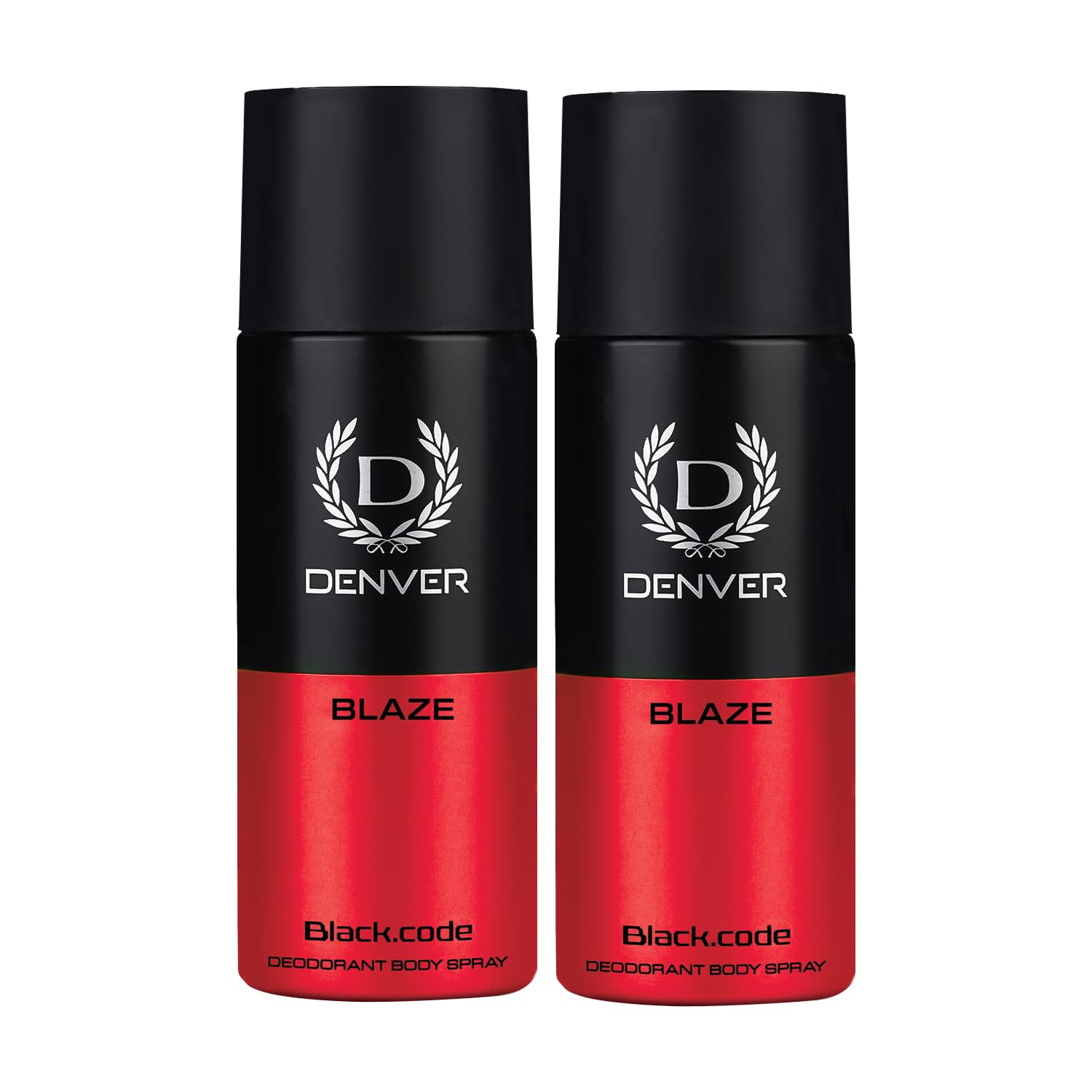 Denver Black.Code Blaze Deodorant For Men 150 ML Each (Pack of 2)-picture-24