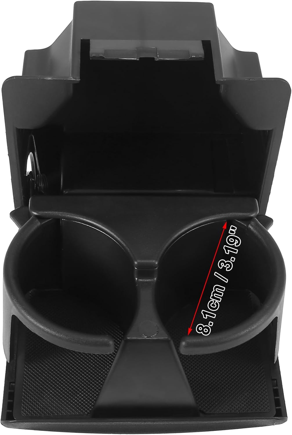 X AUTOHAUX Rear Car Center Console Cup Holder for Nissan Titan 2008-2015 969679FD0B 969677S001 Black