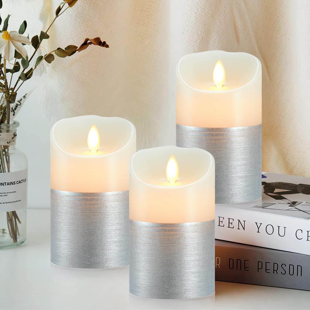 Bougie Flottante LARS360 Bougies LED Bougies à LED Sans Flamme Vacillante Bougie Avec Agrafe Télécommande Pour Bougie Led Rechargeable Usb