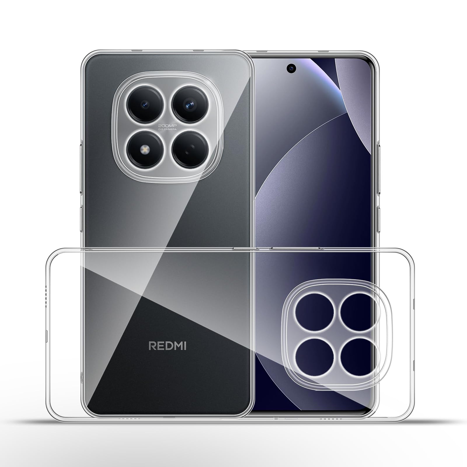 QULLOO Hülle für Oppo Reno 15 Pro Max Case, Crystal Clear Hi