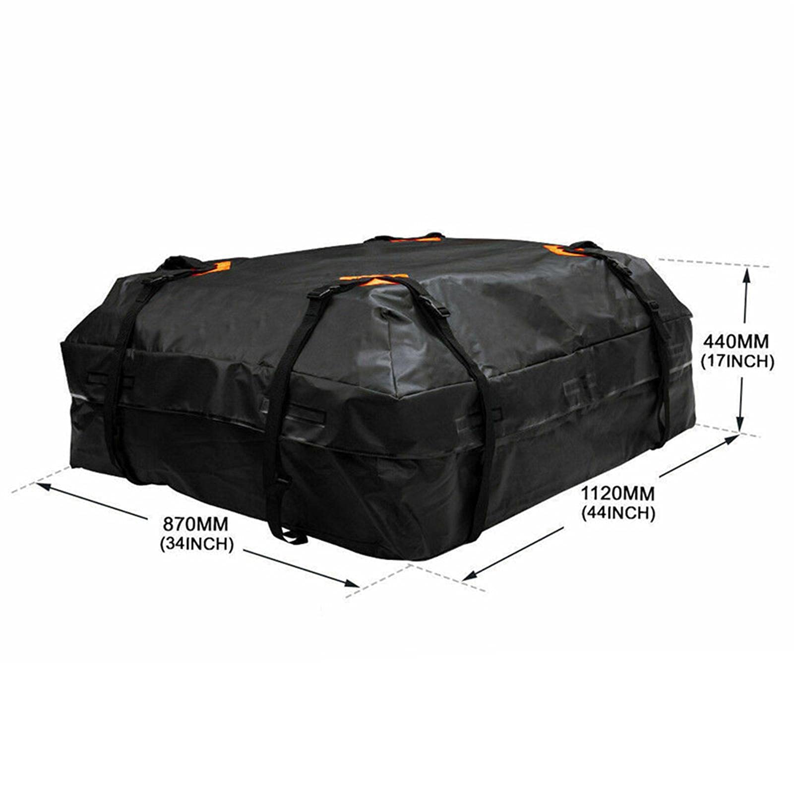 QDY -Box da Tetto per Auto Box da Tetto Morbido 425L Box da Tetto per Auto Impermeabile con 8 Cinghie di Fissaggio, Il Box da Tetto Morbido Si Adatta A Tutti I Veicoli con/Senza Barre del Tetto,B