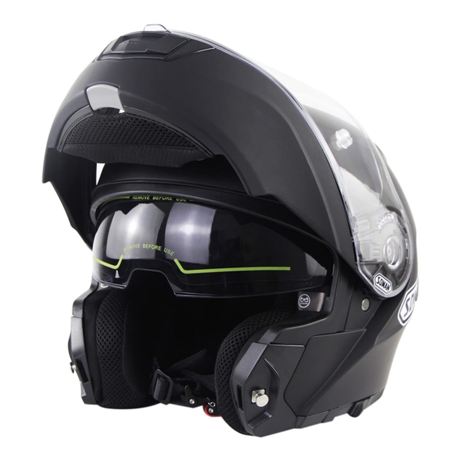 Casco Moto Apribile Con Doppia Visiera – Integrale Modulare, Omologato ECE/DOT, Per Uomo E Donna