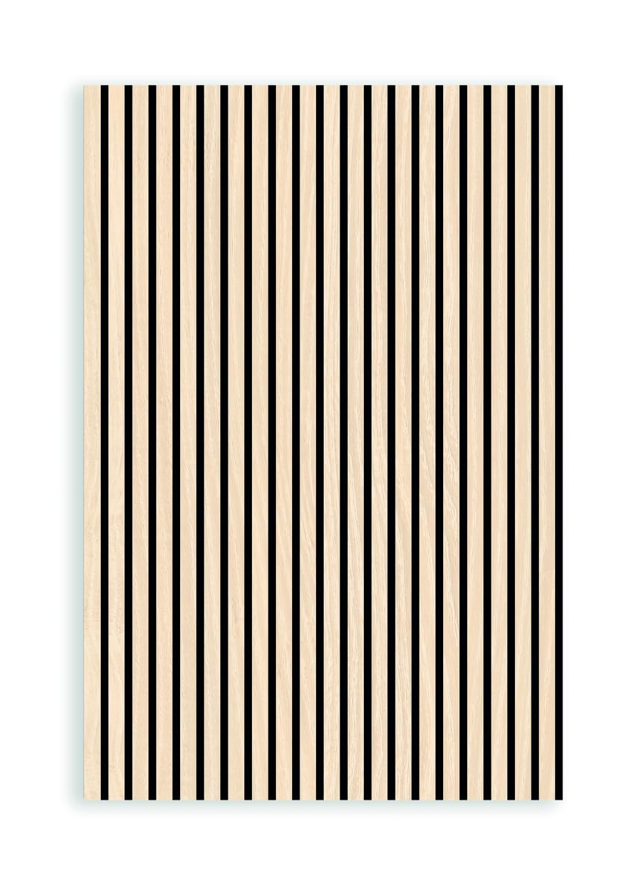 0.965m² Solide 3d Lamellen, 3d Paneele, Holz Wandpaneele Deckenpaneele, Dekoren, 2,2 cm stärke schalldämmung, PET Filz (10015 Nature OAK)