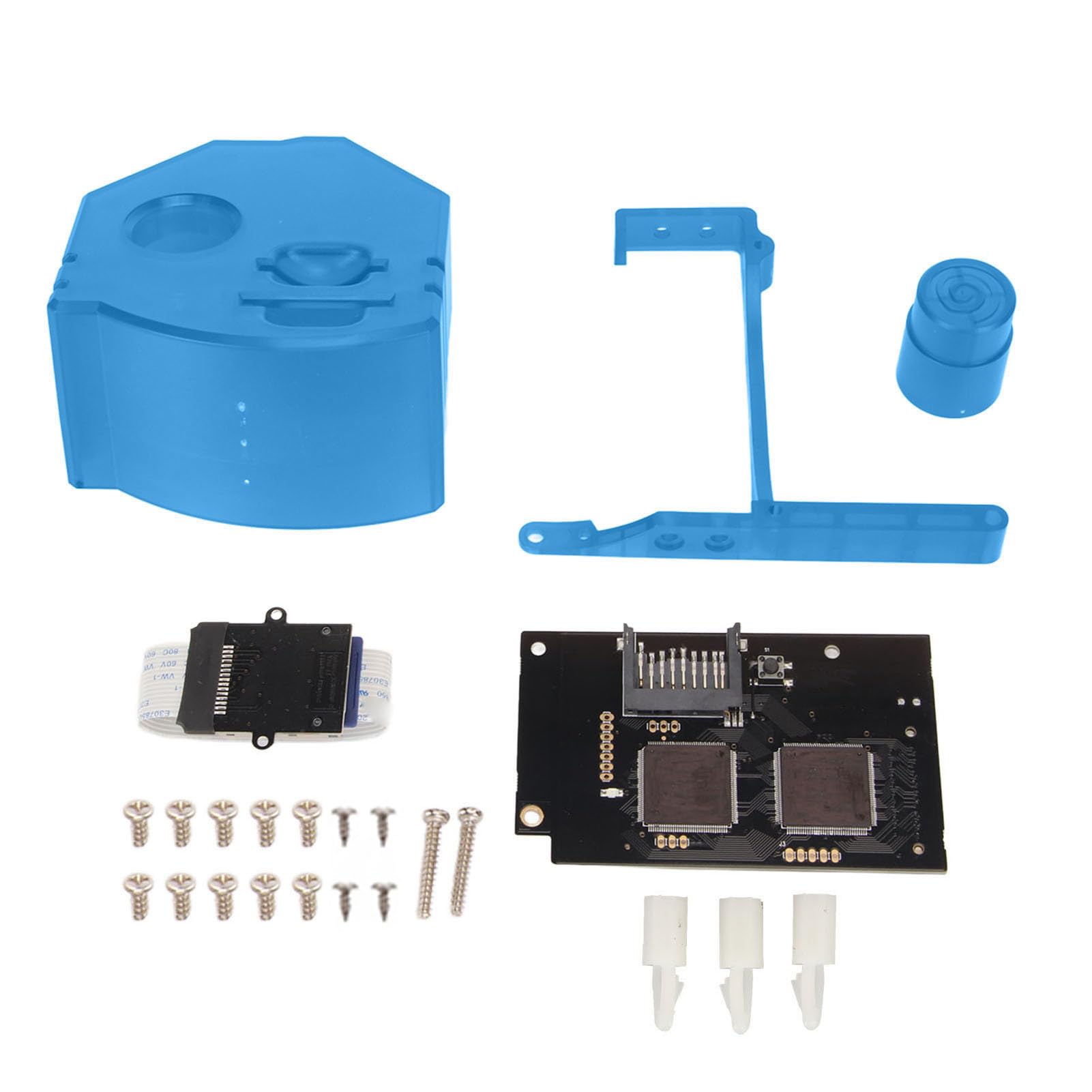 para Placa de Simulación de Unidad óptica GDEMU V5.20 para Consola Dreamcast VA1 con Fácil Instalación, Lectura Rápida y Silenciosa, Piezas de Repuesto (Azul Transparente)