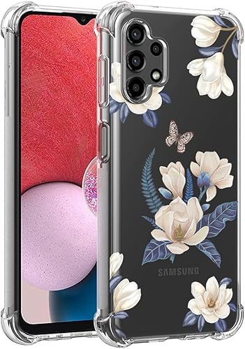 Vista 12 de Funda para Galaxy A13 4G/A13 LTE 4G SM-A135F, bonita funda transparente delgada a prueba de golpes, suave y flexible, de goma de poliuretano