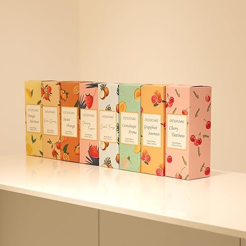 Miniatura 9 de Difusor de aroma de 3.4 fl oz con 6 varillas de fibra, juego de difusor de varillas de 3.5 onzas, difusor de fragancias de aromaterapia,