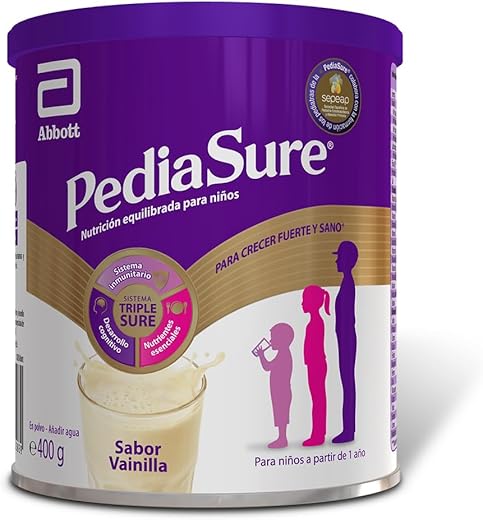 PediaSure – Sabor Vainilla – Complemento Alimenticio para Niños con Proteínas, Vitaminas y Minerales – 400 gr