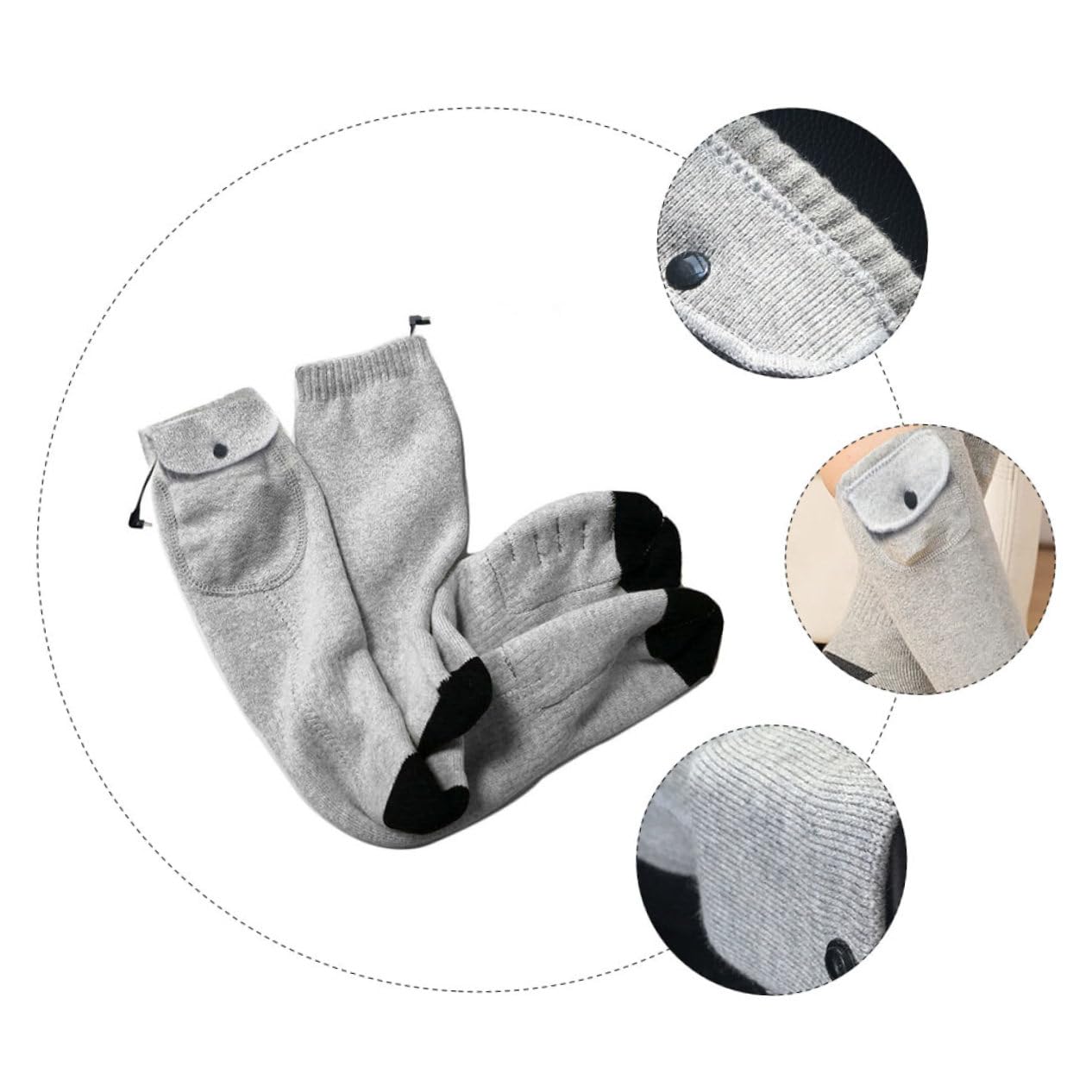 2 Paar Intelligente Beheizte Strumpfhosen Damen Elektrische Socken Wärme Socken Für Warme Socken