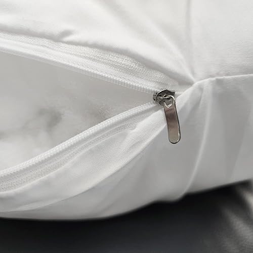 Miniatura 3 de Juego de 2 cojines de 12 x 20 pulgadas, relleno alternativo de plumón de poliéster suave para fundas de almohada decorativas, lavables a máquina,