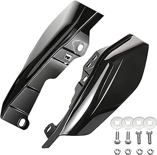 Mid Frame Air Deflector and Heat Shield - Huazu Deflector for Harley Touring Street Road King Glide Road Glide Electra Ultra Limited Tri Glide CVO - Vivid Gloss Black (2009-2022)