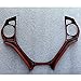 SZFKACCESS For Honda Civic 2012 2013 2014 2015 Carbon Fiber Style ABS Steering Wheel Frame Cover Trim