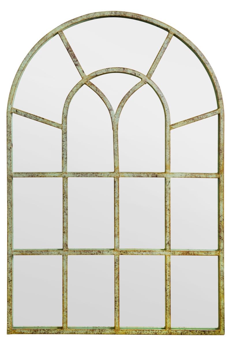 Mirroroutlet The Kirkby Rustic Framed Arched Gothic Window Style Leaner Wall Mirror 90Cm X 60Cm from B&Q