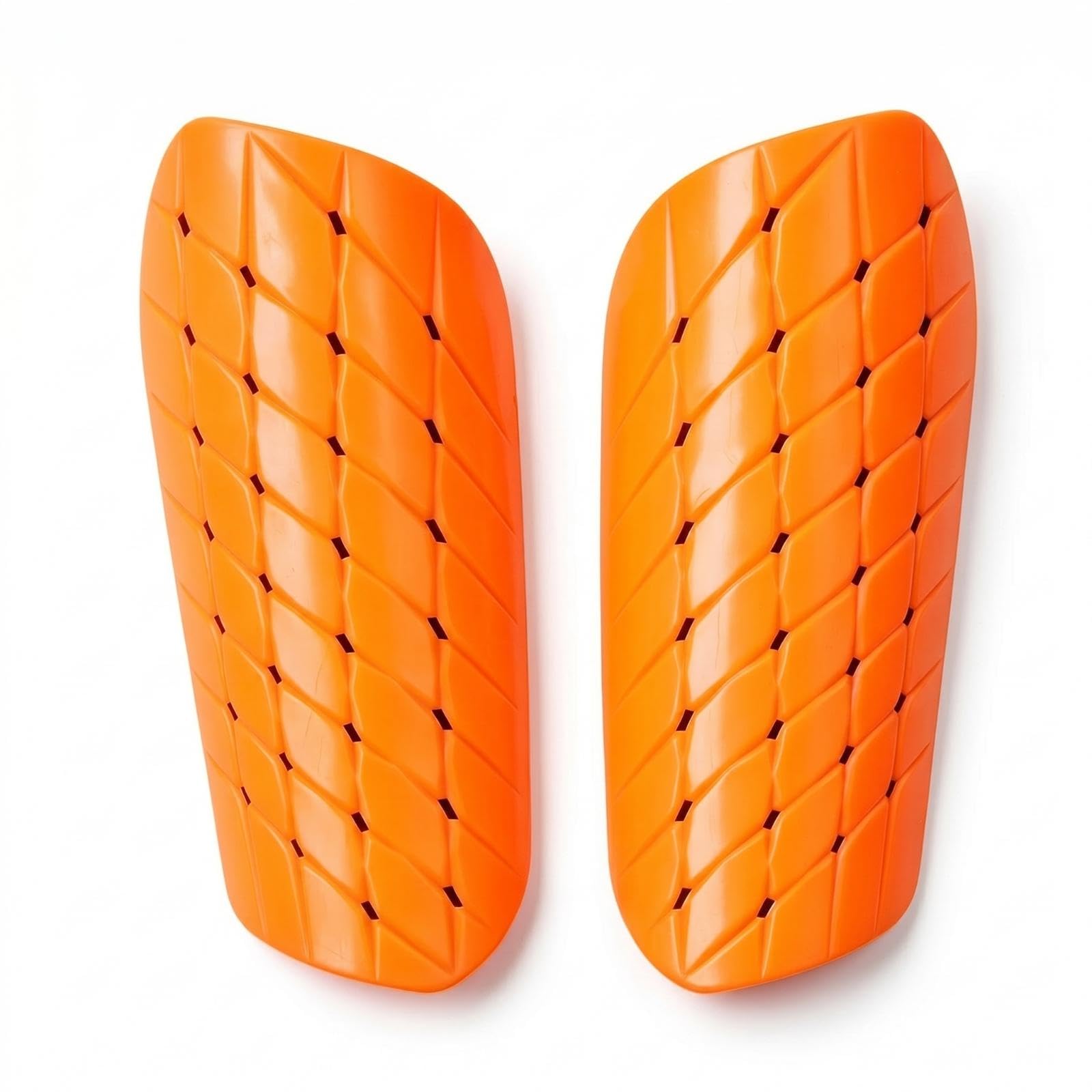 Diamond-Pattern Shin Guards Hard Shell Foam-linedLined Shin Guards Impact Protection for Outdoor Activity Orange | Protective Gear | Clothing, Shoes & Accessories | Soccer | Team Sports-picture-32