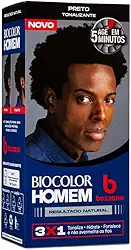 Biocolor Homem Tonalizante De Cabelo Masculino Bozzano Preto