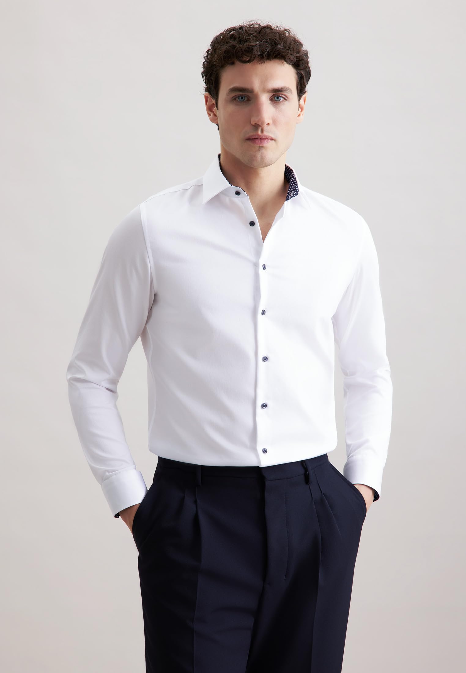 Seidensticker Herren Shaped Fit Hemd Hemd (1er Pack)