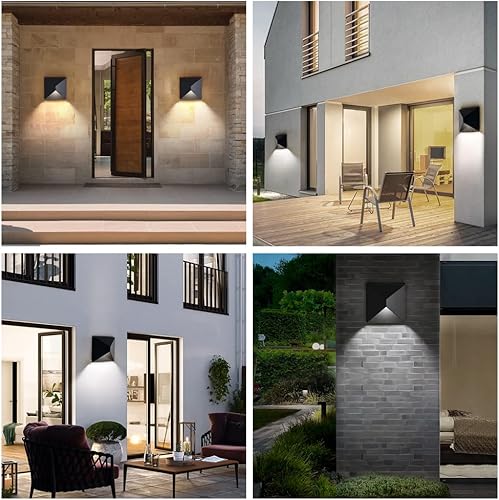Miniatura 6 de Luz LED de pared para exteriores, aplique de pared de aluminio para exteriores, 3000 K4000 K5000 K, impermeable, 8 W, luces de montaje en pared de
