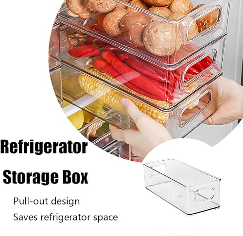 Miniatura 4 de Caja de almacenamiento para refrigerador, organizador de bebidas para refrigerador, organizador de refrescos para refrigerador, contenedores