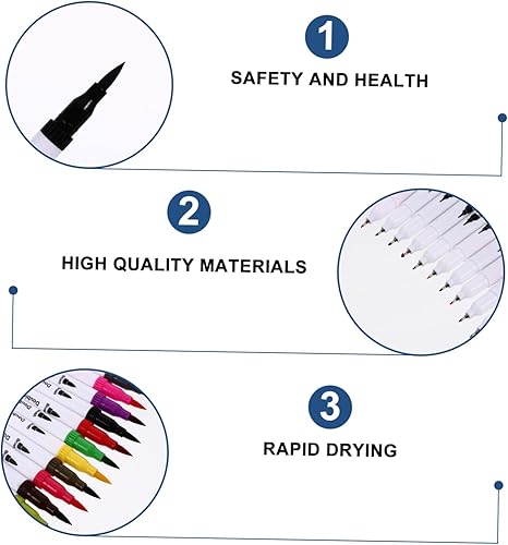 Miniatura 8 de NUOBESTY 1 rotulador de pintura acrílica, bolígrafos de pintura de cerámica, rotulador de punta fina, rotulador, bolígrafos de pintura para lienzo,