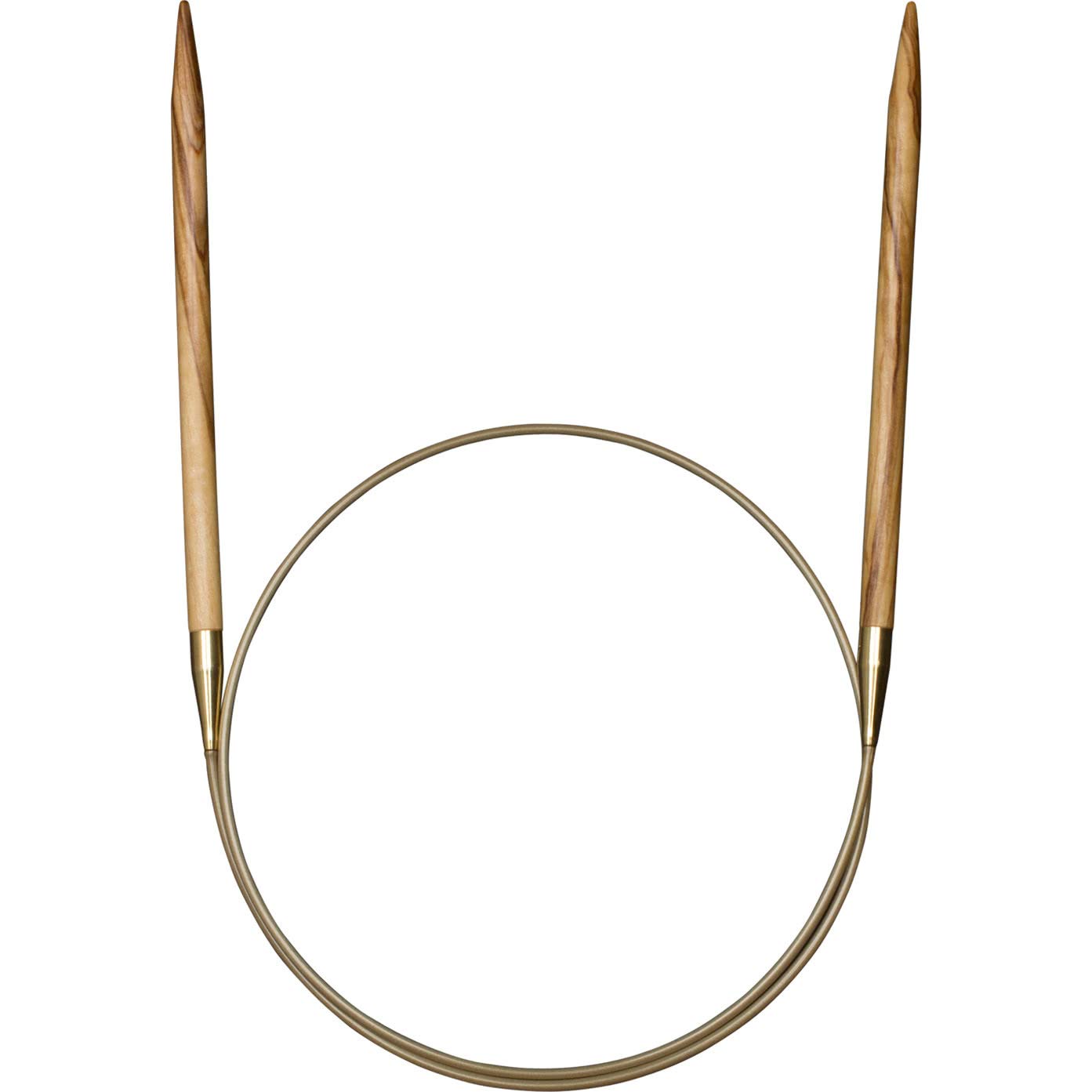 Addi Aiguille Circulaire En Bois D'olivier 60 Cm X 4,5 Mm, 4