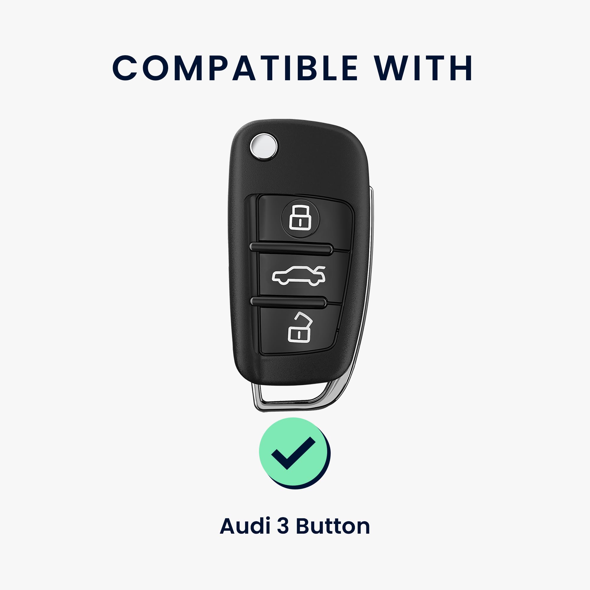 kwmobile Custodia Compatibile con Audi con 3 Tasti Keyless - Cover
