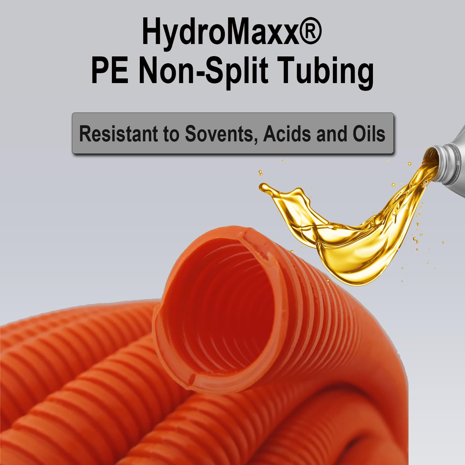 Flexible de polietileno LDPE non-split corrugado alambre Loom Tubing