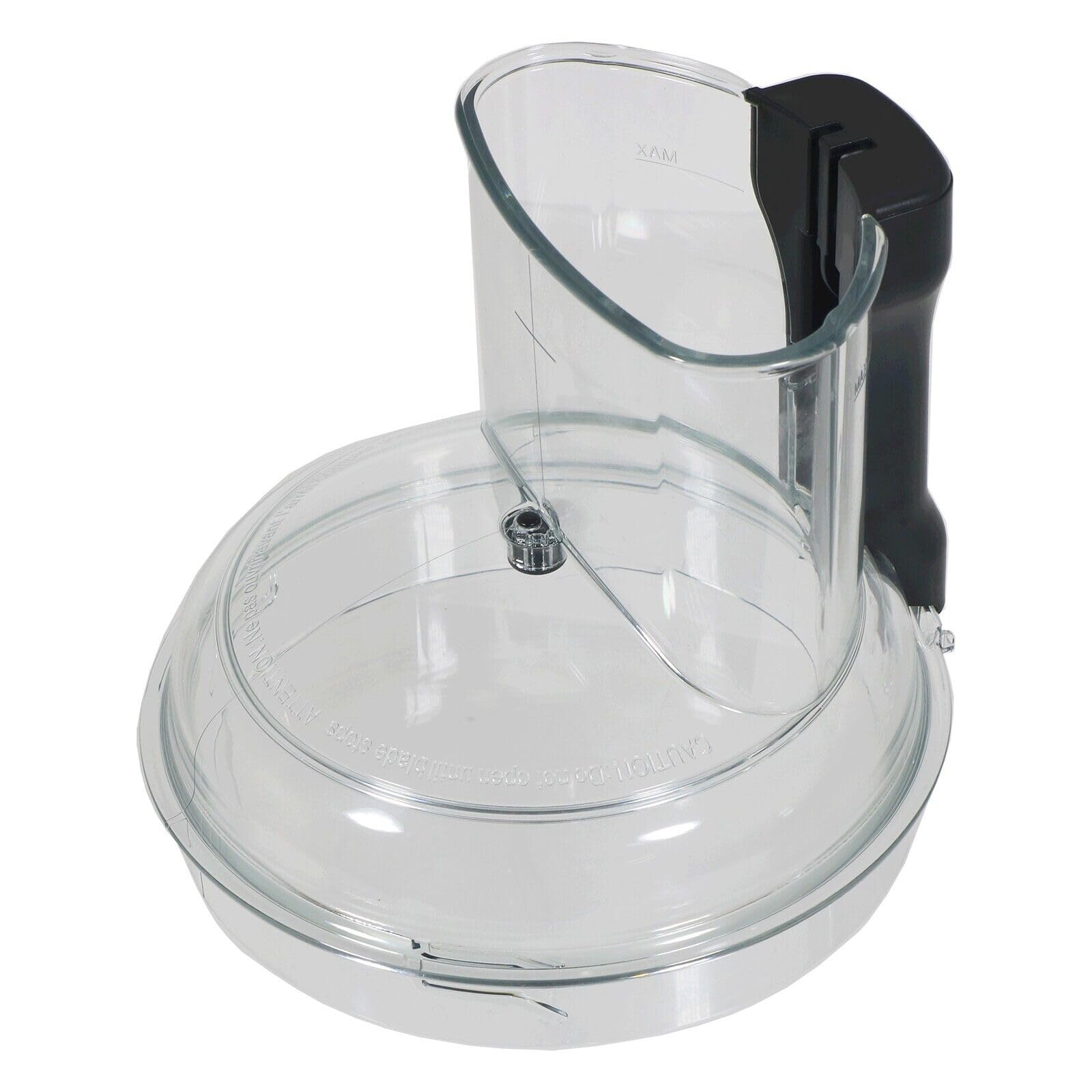 SPARES2GO Replacement Lid Cover Compatible with Magimix CS4200XL CS5200XL Food Processor (Clear with Black Handle)