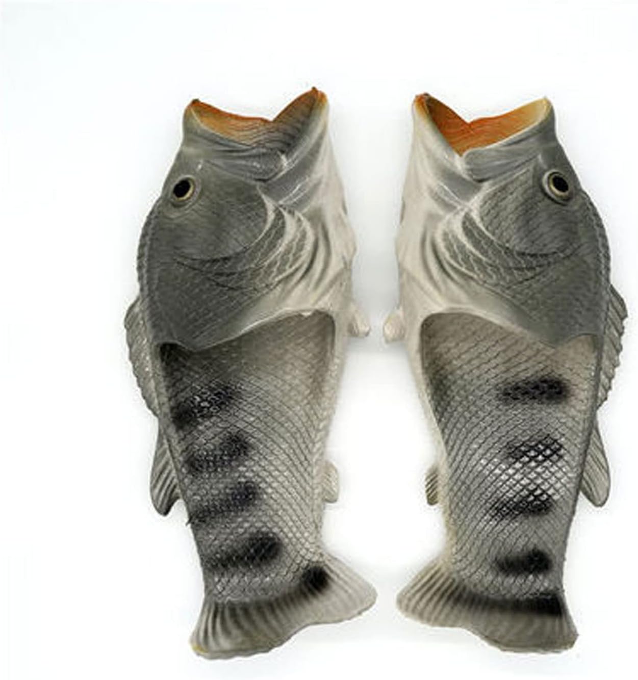 Fish Casual Sandals Unisex Sandals Fish Flip Flops Fashion Parent-Child Shoes Slippers Pool & Beach Shoes Men, Women & Kids Unique Gift Idea (Color : Gray, Size : 38-39)