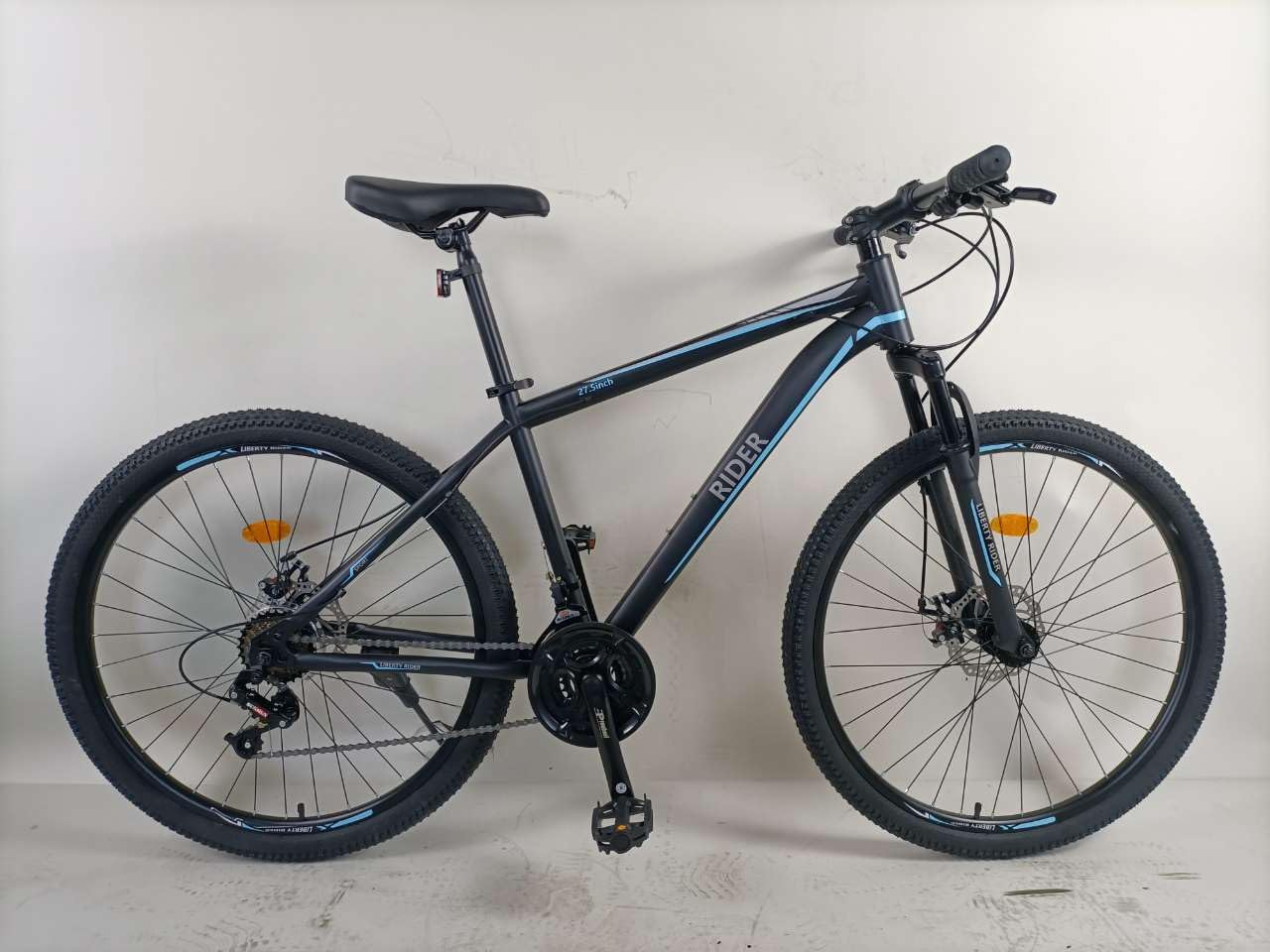 LHSS Rider Bicycle 27.5 inch MTB 21 Speed HC Steel Frame Sunrun Shifter 3 X 7 Speed 21 Double disc Brake-image-10