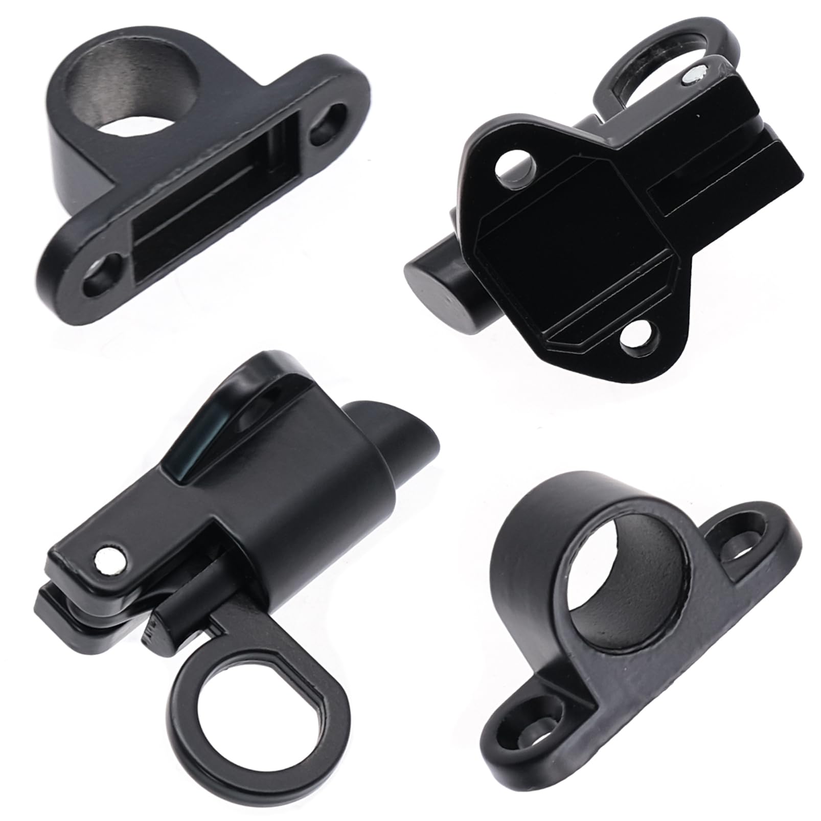 4 Chiavistelli Scorrevoli In Alluminio - Serrature Automatiche Con Molla Per Porte E Finestre - Foto 9