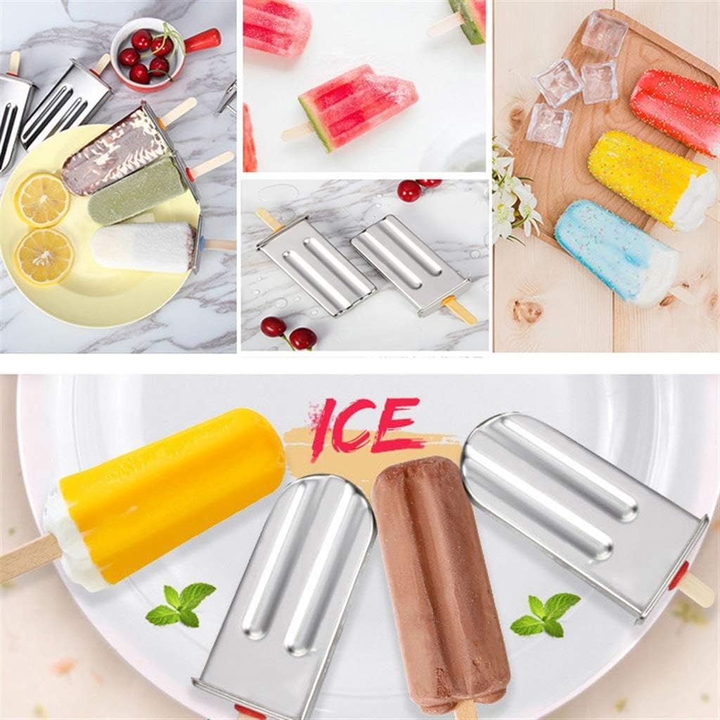 2024年最新デザイン』IwaiLoft 製氷皿 プレス式 製氷機 アイストレー 蓋付き アイスキューブ 製氷器 冷凍保存 キッチン用品 –  茶器・コーヒー用品を選ぶ - IwaiLoft 製氷皿 家庭の使用のための2つのアイスクリーム金型ステンレス製アイスクリーム金型 DIY冷凍食品 (色 : Flat head, S