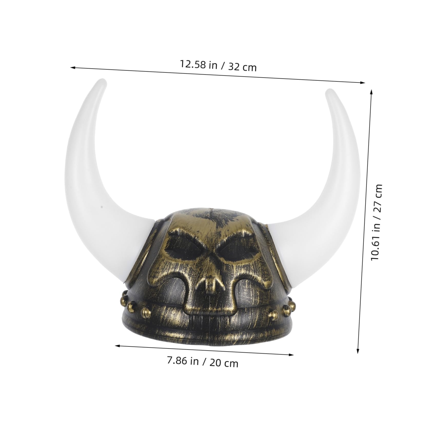 PRETYZOOM Viking Costume Helmet Vintage Skull Cap Men's Comfortable Party Accessory