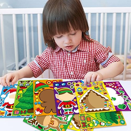 32PCS Christmas Stickers for Kids Christmas Tree Gingerbread House Sticker - image 4
