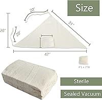 Vista 2 de Vendaje triangular para traumatismos de emergencia, férula de fractura de primeros auxilios, banda de vendaje para proteger la herida, estéril