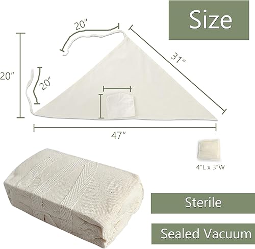 Miniatura 2 de Vendaje triangular para traumatismos de emergencia, férula de fractura de primeros auxilios, banda de vendaje para proteger la herida, estéril