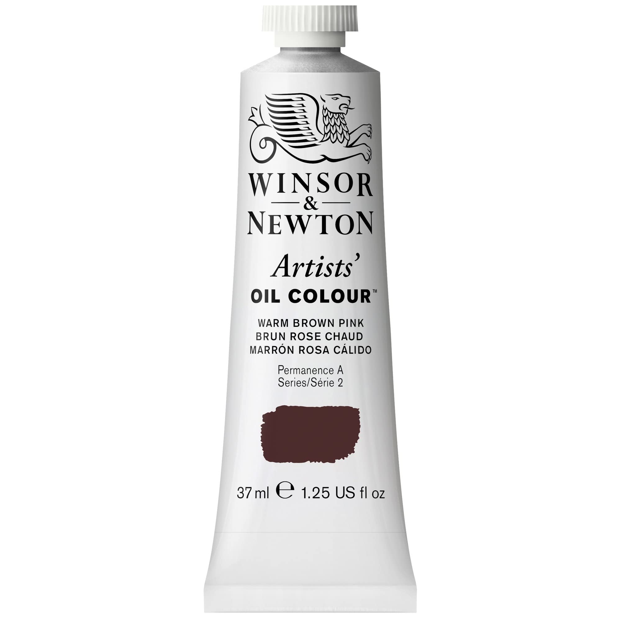Winsor & Newton 1214413 Artists Oil Paint - 37 ml Tube - Artist - Oil Paint with Highest Possible Pigmentation, Highest Light Fastness - Rose Brown Warm