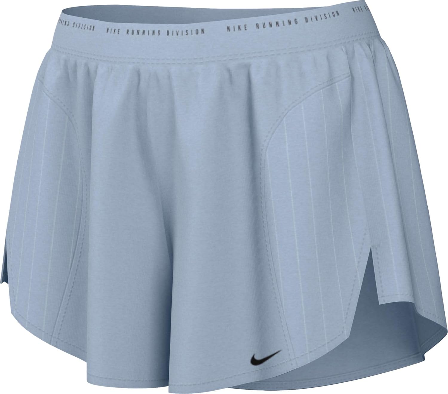 Nike Running Division Women's Mid-Rise 3" Brief-Lined Running Shorts (Light Armory Blue, FN2715-440) Size X-Large