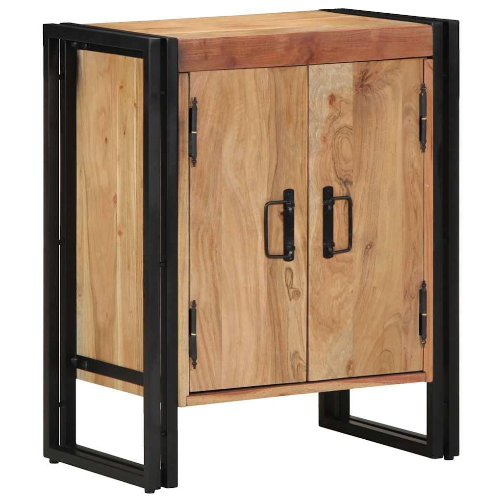 Mobile per Scarpe in Legno Massello di Acacia 56x35x70 cm Marrone