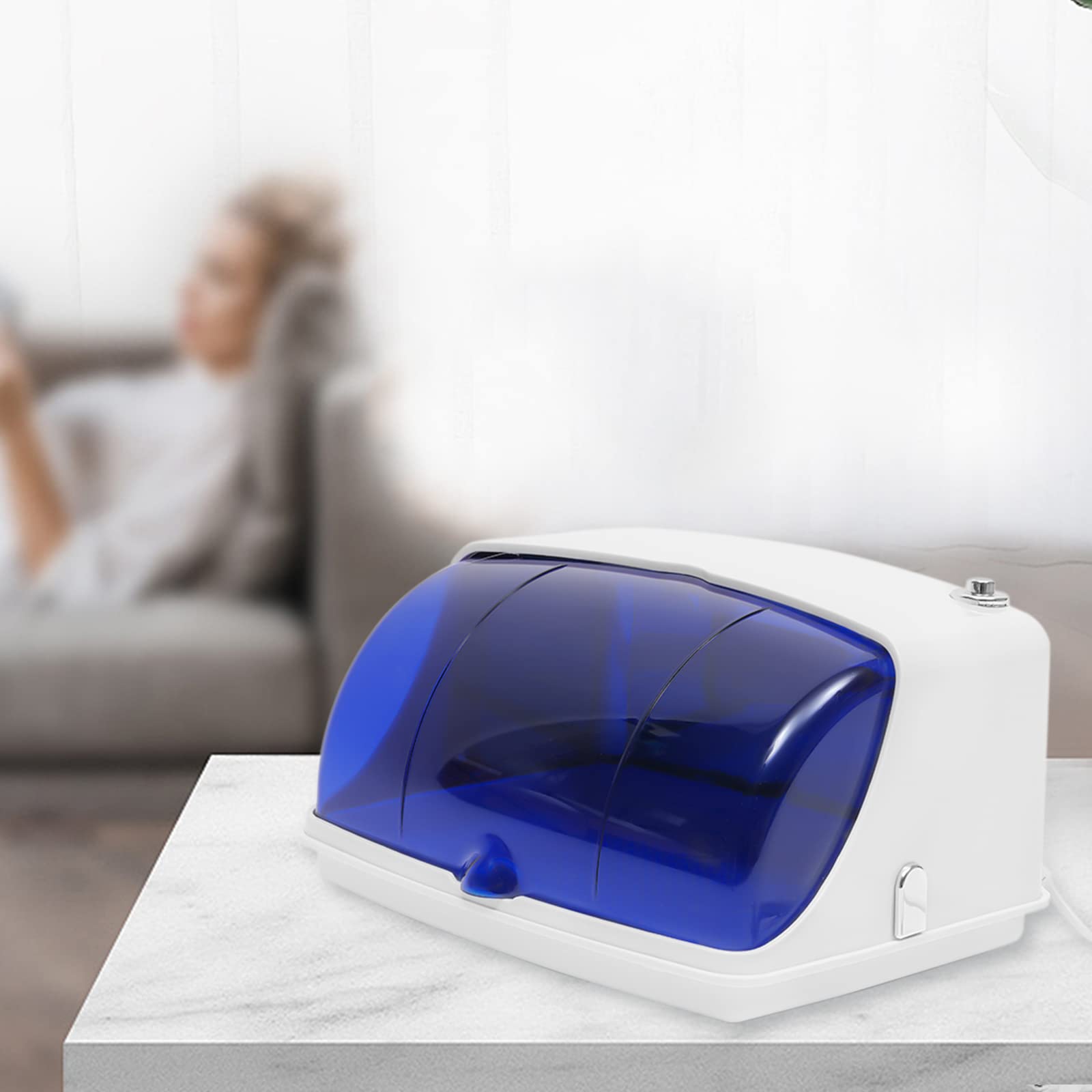 MINRS Esterilizador UV grande para herramientas de uñas, esterilizador multifuncional con ajuste de temporizador y pantalla LED para peluquería, spa, salón de uñas, 5 W, 220-240 V
