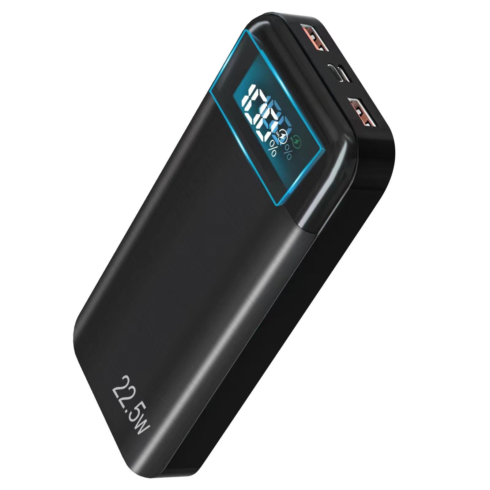 POWERBANK 27000mAh PD3.0 QC4.0 Fast Charging Schnell Aufladende Externer Handyakku Power Bank USB C LCD Display 3 Ausgängen & 2 Eingängen Tragbares Ladegerät mit Smartphone, Tablets und mehr