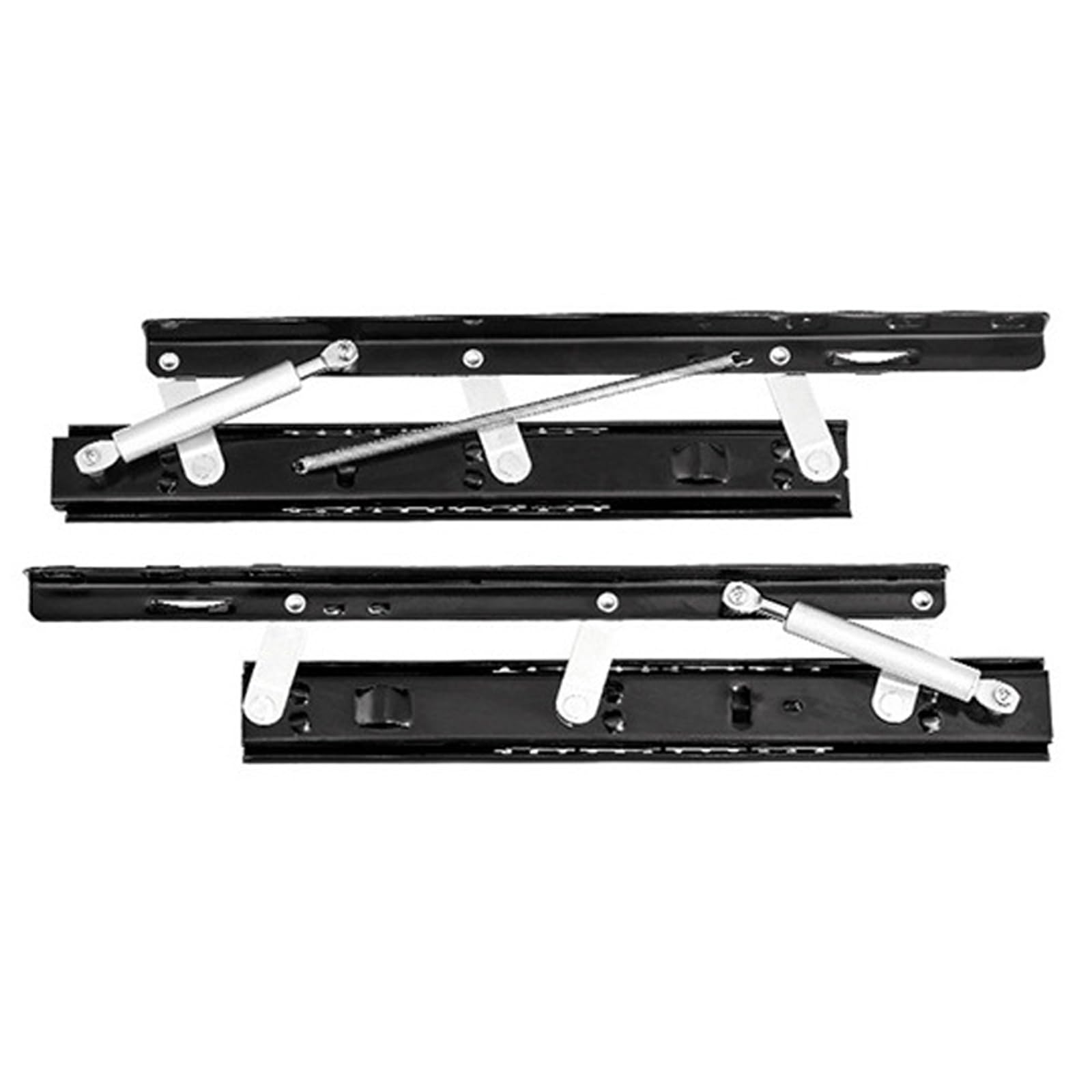 Countertop Extension Slide Rail,Concealed Soft Close Lift Table Drawer Slides,Side-Mount Extension Heavy Duty Drawer Slides,Cold Rolled Steel,for Desk,Workbench,Dining Table(1 Pair)