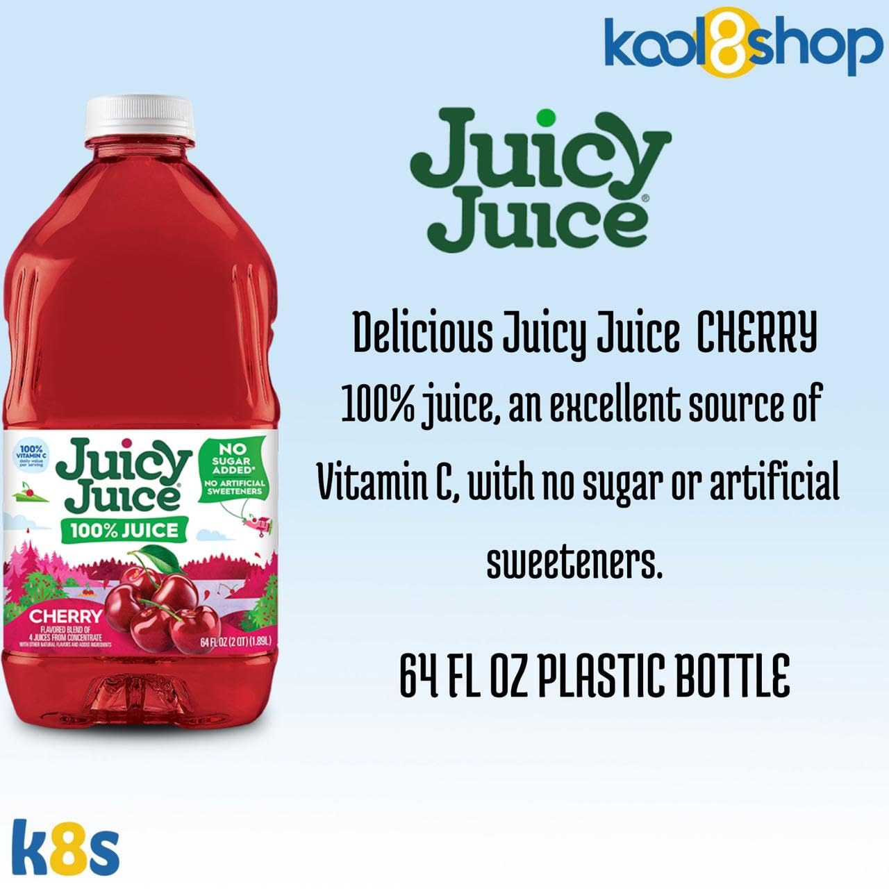 Amazon.com : Juicy Juice Cherry 100% Juice Vitamin C No Sugar