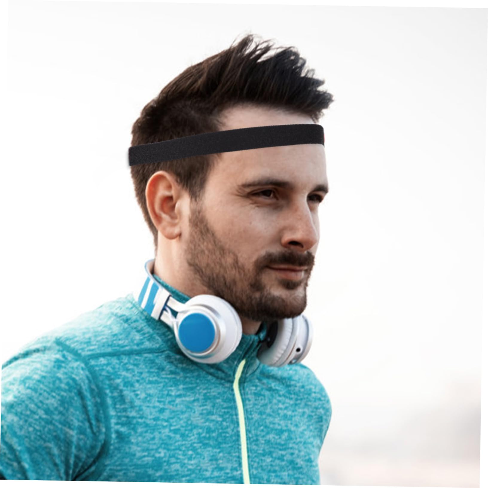 6 Pz Fascia Sportiva Antitraspirante Poliestere Accessori Elasticità Uomo