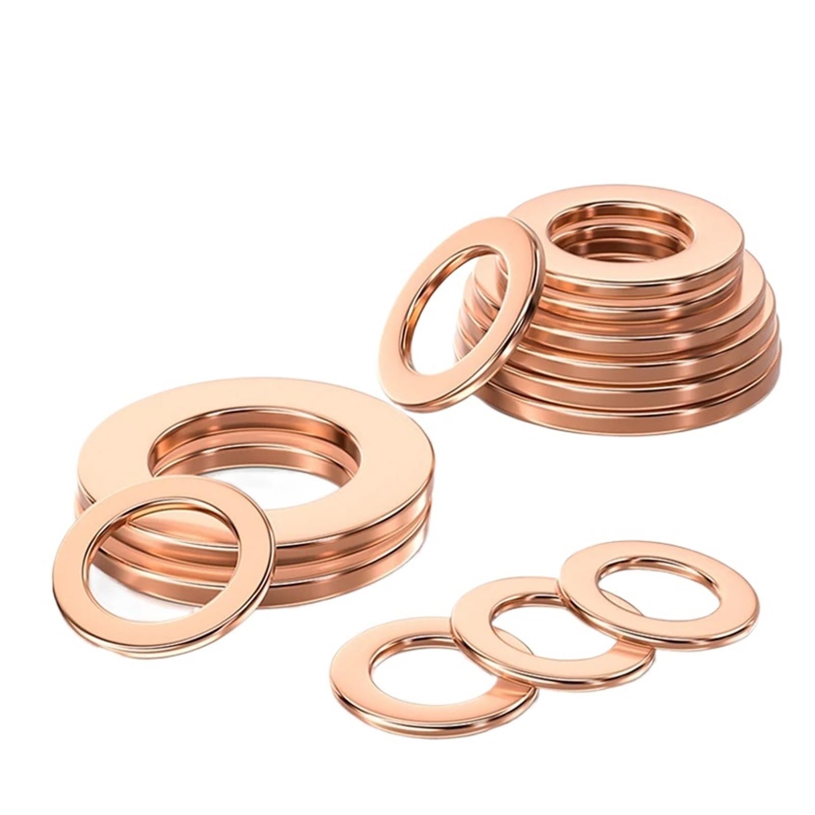 10/50 juntas de cobre M16-M60 for tapones de cárter(18X34X2MM_50PCS)
