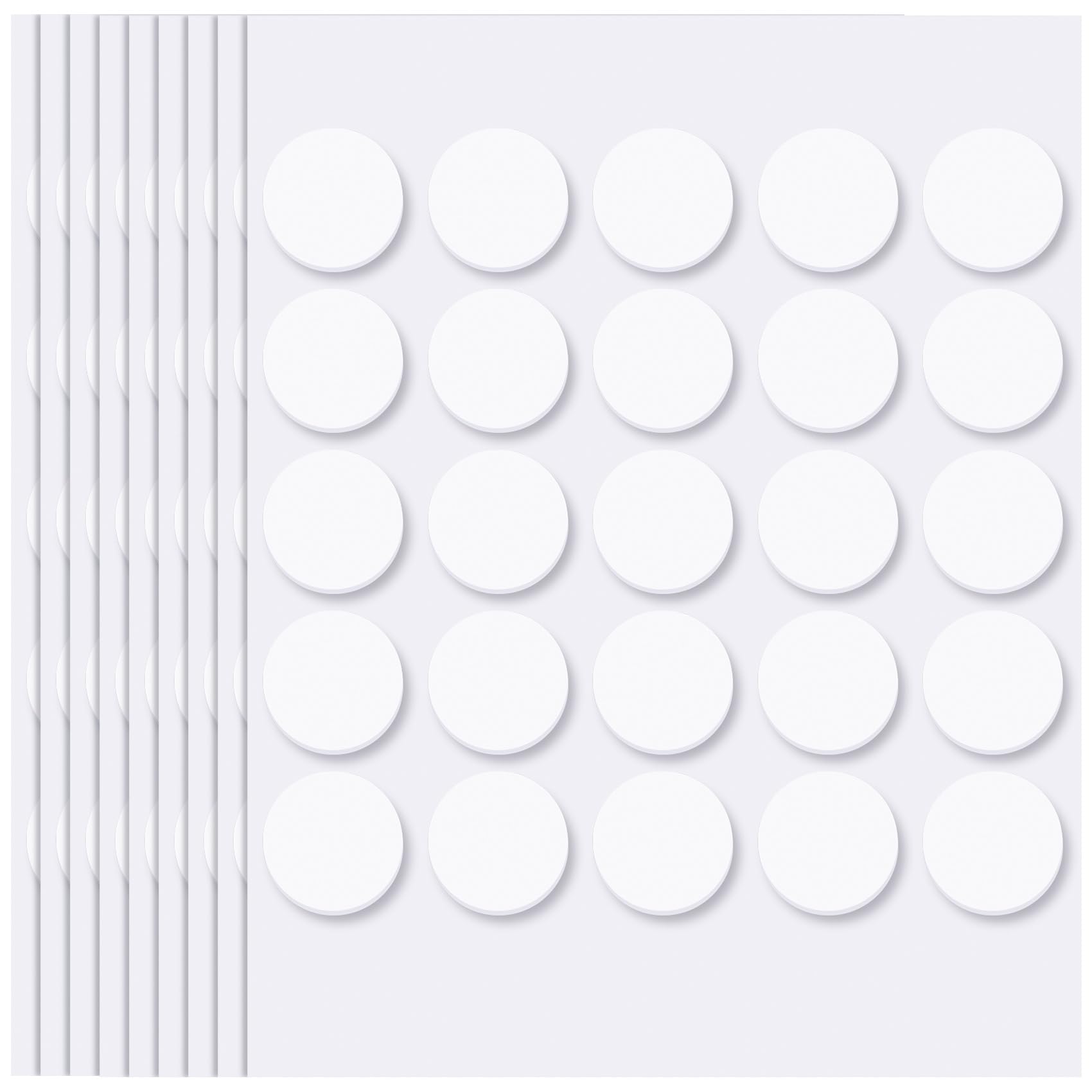 SmallCat 300 almohadillas de fieltro pequeñas para muebles, círculos autoadhesivos de espuma EVA, calcomanías redondas de fieltro para escritorios, cajones, jarrones, marcos de fotos, armarios