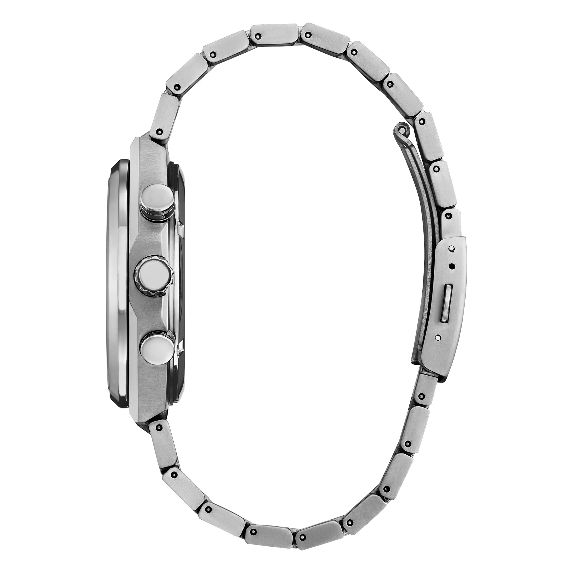 Citizen Herren Analog Analog Armbanduhr mit Titan Armband AW1840-50E, Silber, Modern