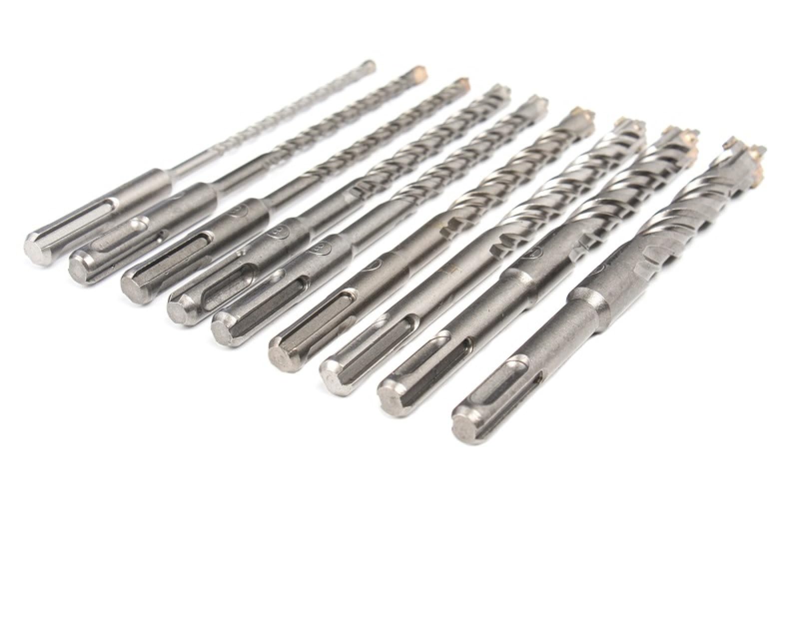 5-16mm 9 Pezzi SDS Plus Gambo 160mm Punte Per Martello Elettrico Impostate In Lega Di Acciaio Al Tungsteno A Croce