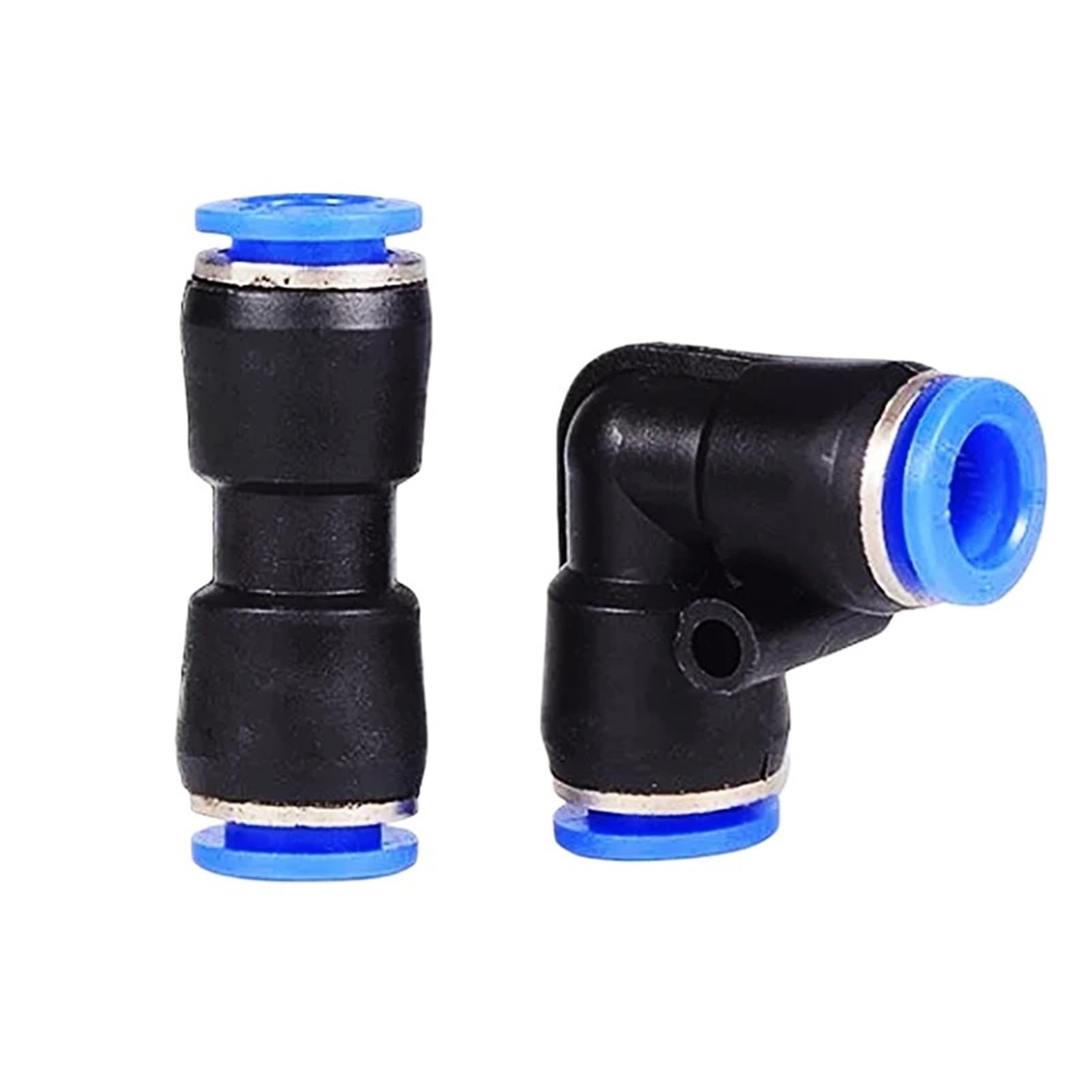 50/100 pezzi Raccordi pneumatici Tubo connettore tubo acqua Tubo aria Giunti rapidi Rilascio giunto push in(PU10,50pcs)